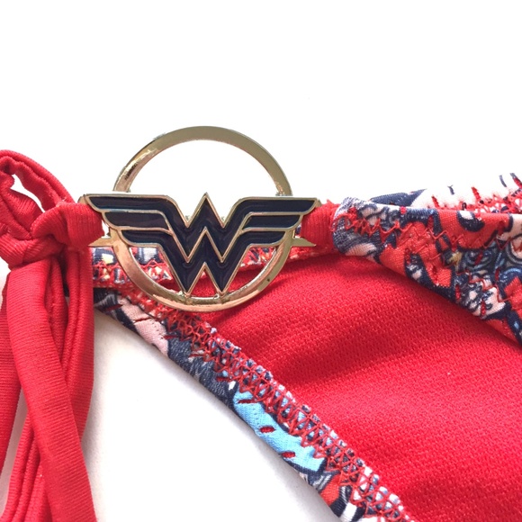 Wonder Woman Comic Print Bikini Bottom - Picture 3 of 3